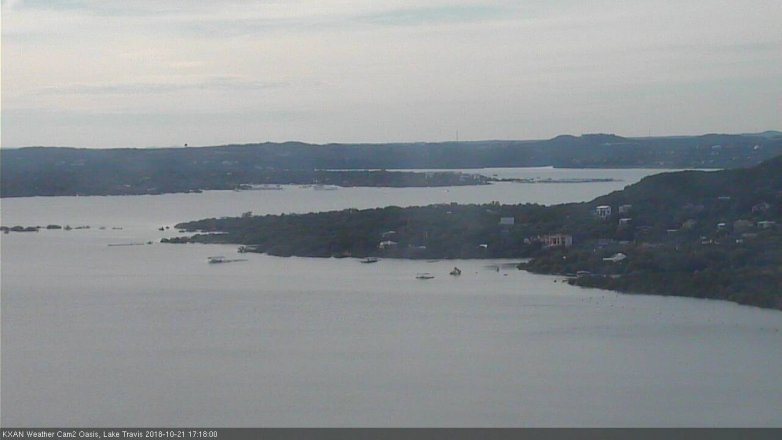Lake Travis webcam, October 21, 2018 4:20 PM CT