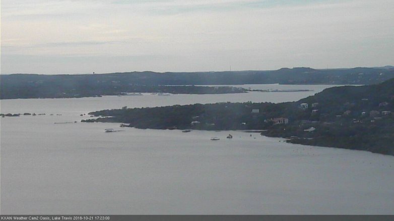 Lake Travis webcam, October 21, 2018 4:25 PM CT
