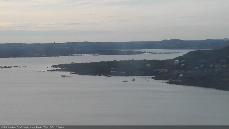 Lake Travis webcam, October 21, 2018 4:40 PM CT