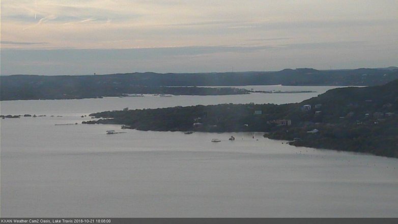 Lake Travis webcam, October 21, 2018 5:10 PM CT