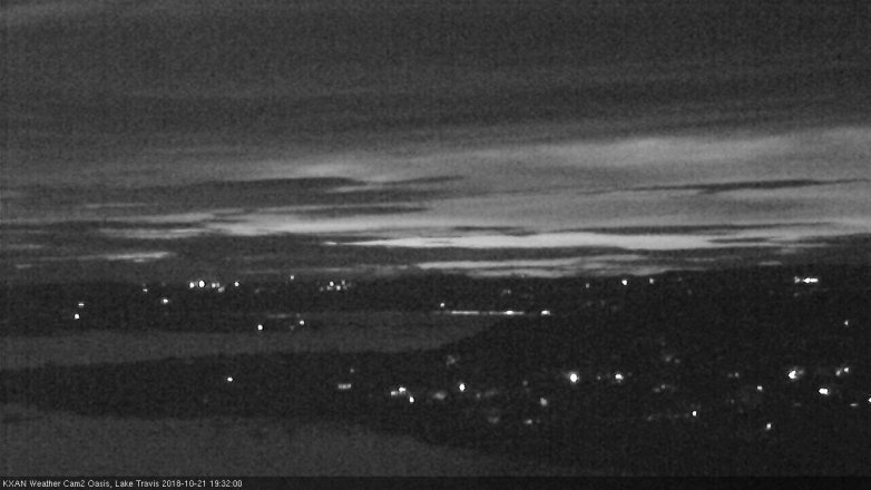 Lake Travis webcam, October 21, 2018 6:35 PM CT