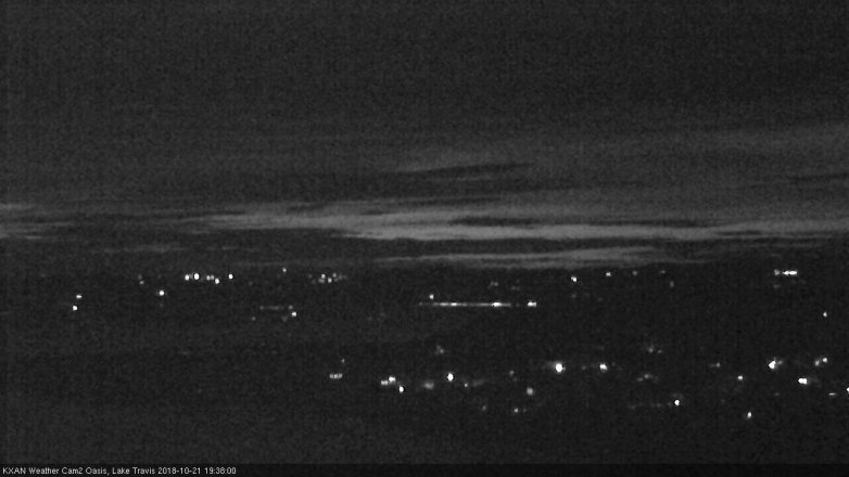 Lake Travis webcam, October 21, 2018 6:40 PM CT