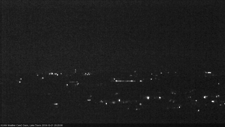 Lake Travis webcam, October 21, 2018 7:30 PM CT
