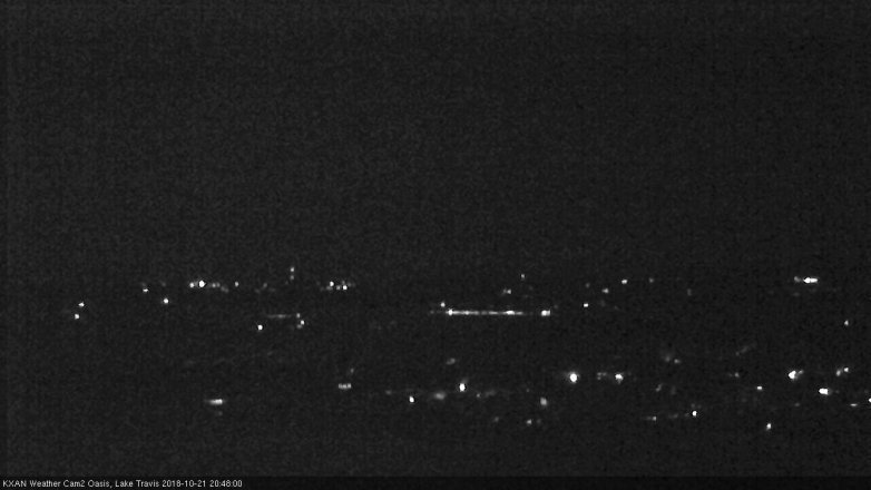 Lake Travis webcam, October 21, 2018 7:50 PM CT