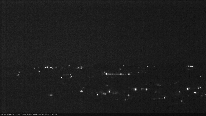 Lake Travis webcam, October 21, 2018 8:05 PM CT