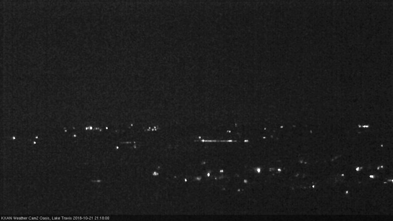 Lake Travis webcam, October 21, 2018 8:20 PM CT