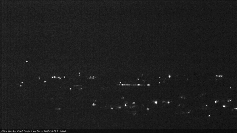 Lake Travis webcam, October 21, 2018 8:40 PM CT