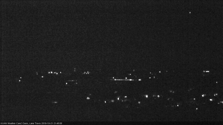 Lake Travis webcam, October 21, 2018 8:50 PM CT