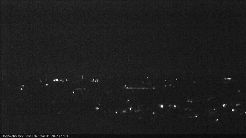 Lake Travis webcam, October 21, 2018 9:25 PM CT