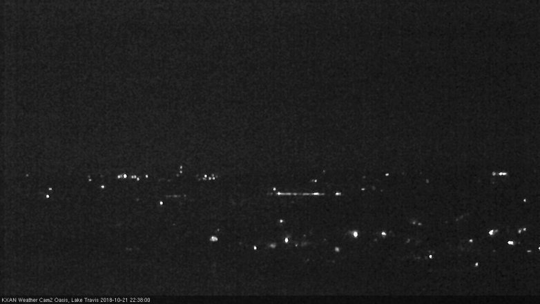 Lake Travis webcam, October 21, 2018 9:40 PM CT