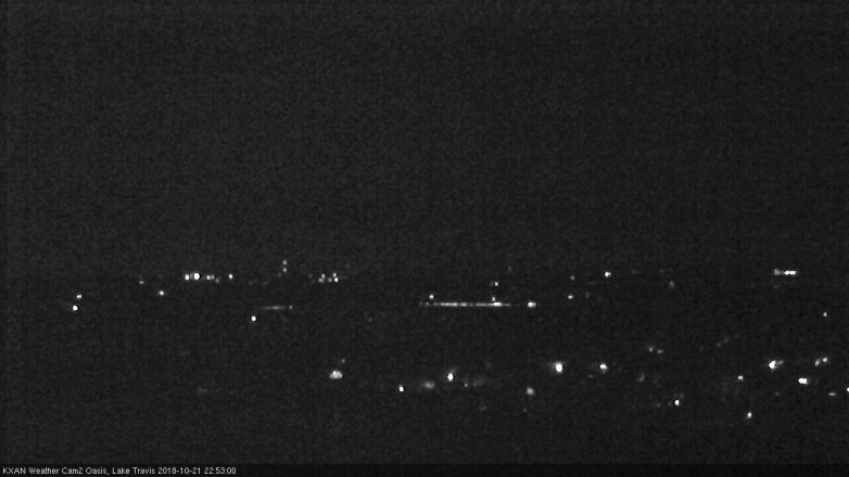 Lake Travis webcam, October 21, 2018 9:55 PM CT