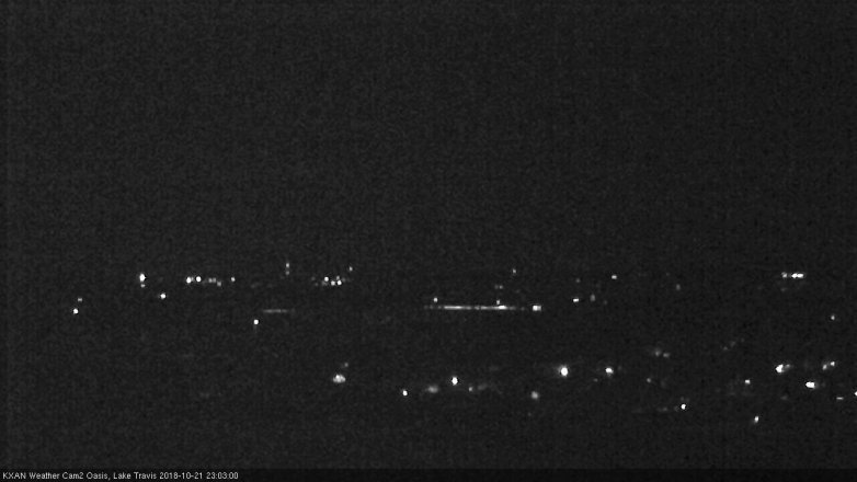 Lake Travis webcam, October 21, 2018 10:05 PM CT