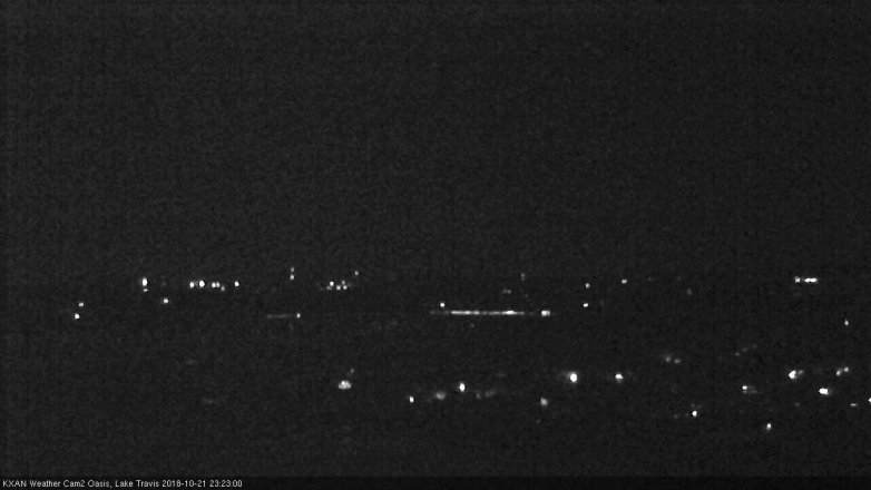 Lake Travis webcam, October 21, 2018 10:25 PM CT