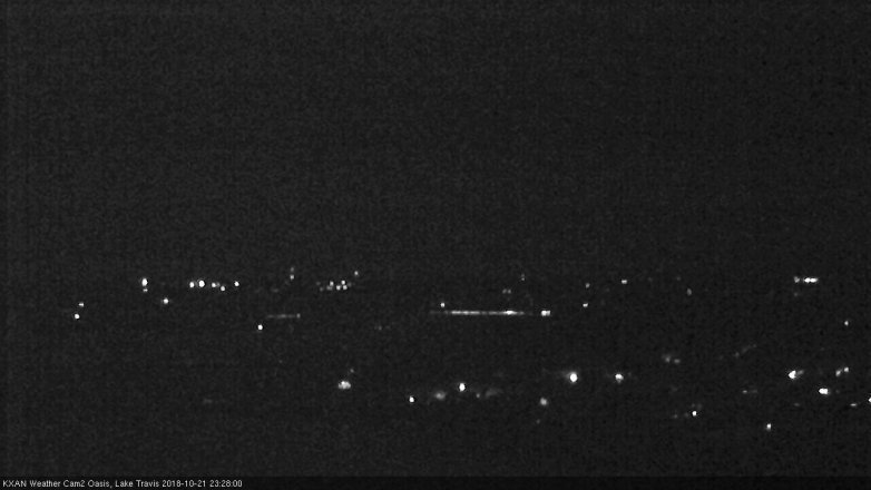 Lake Travis webcam, October 21, 2018 10:30 PM CT