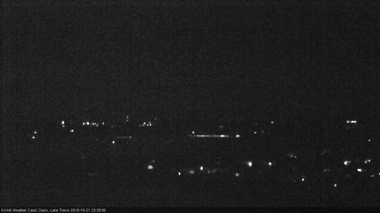 Lake Travis webcam, October 21, 2018 10:40 PM CT