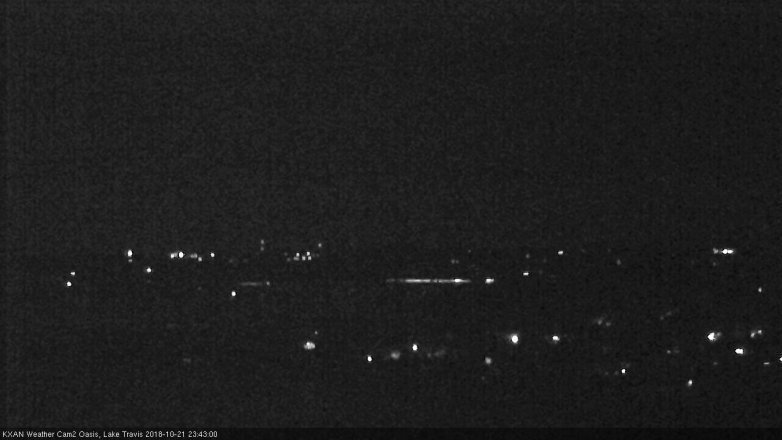 Lake Travis webcam, October 21, 2018 10:45 PM CT