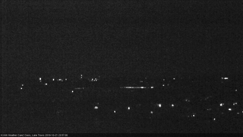 Lake Travis webcam, October 21, 2018 11:00 PM CT