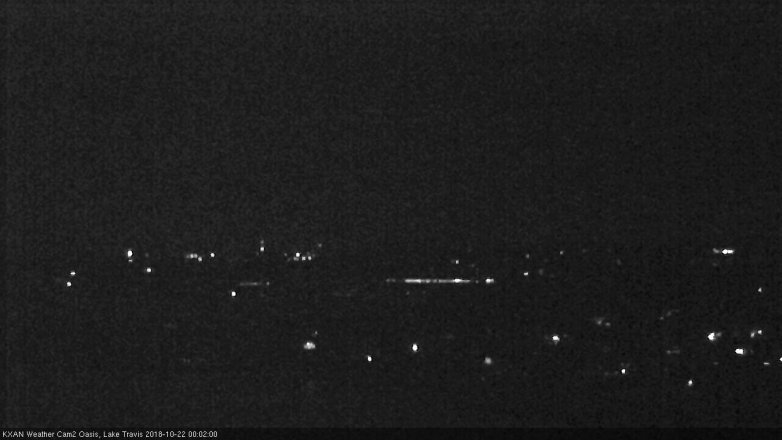 Lake Travis webcam, October 21, 2018 11:05 PM CT