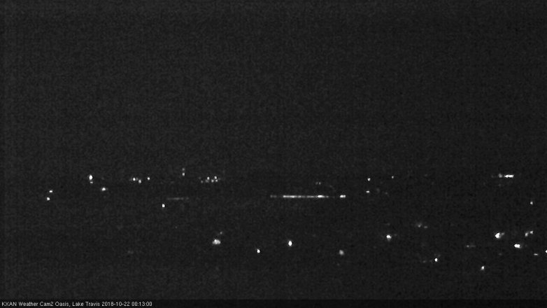 Lake Travis webcam, October 21, 2018 11:15 PM CT