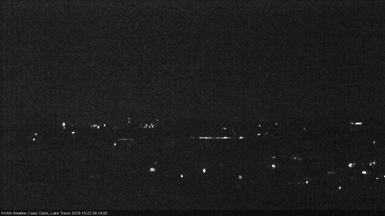 Lake Travis webcam, October 21, 2018 11:20 PM CT