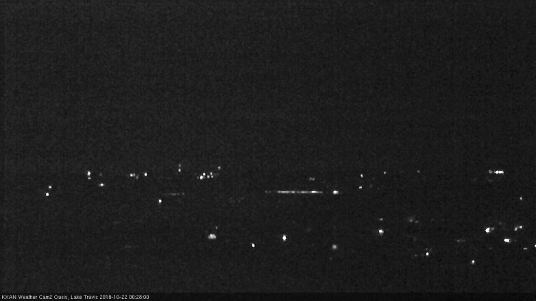 Lake Travis webcam, October 21, 2018 11:30 PM CT