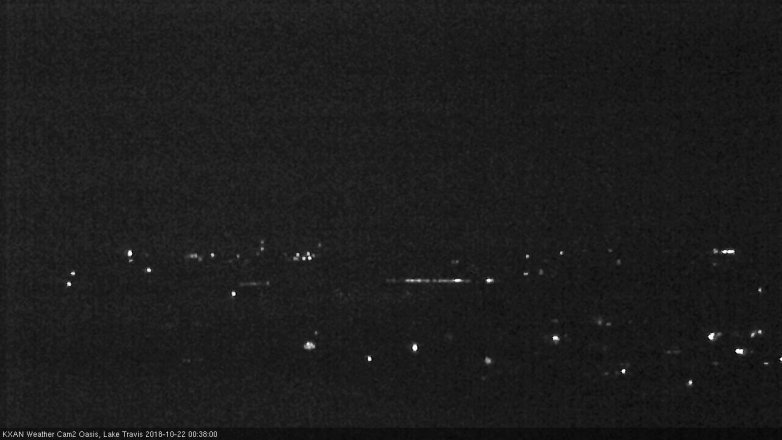 Lake Travis webcam, October 21, 2018 11:40 PM CT