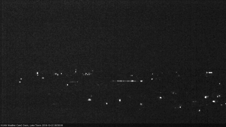 Lake Travis webcam, October 21, 2018 12:00 AM CT