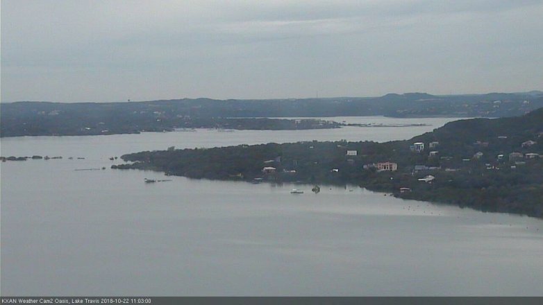 Lake Travis webcam, October 22, 2018 10:05 AM CT