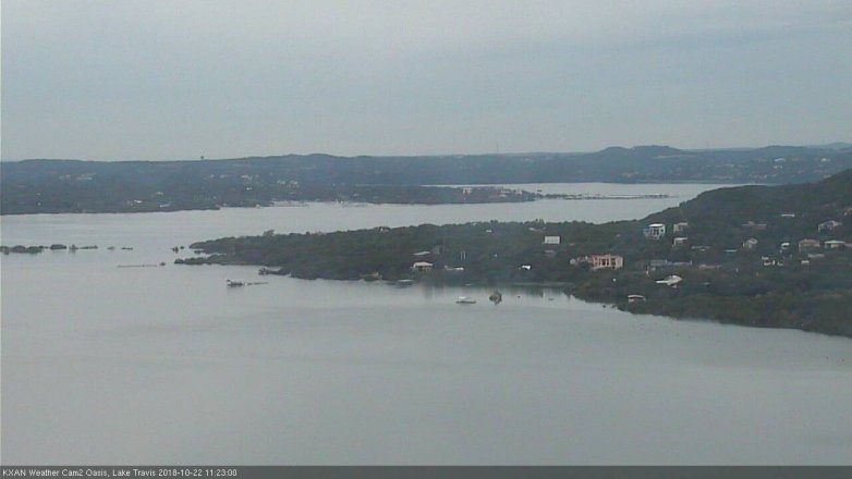 Lake Travis webcam, October 22, 2018 10:25 AM CT
