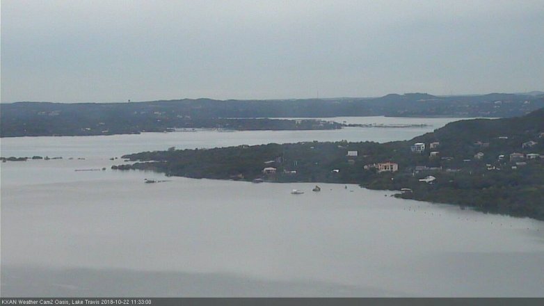 Lake Travis webcam, October 22, 2018 10:35 AM CT