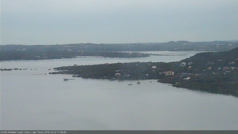 Lake Travis webcam, October 22, 2018 10:50 AM CT