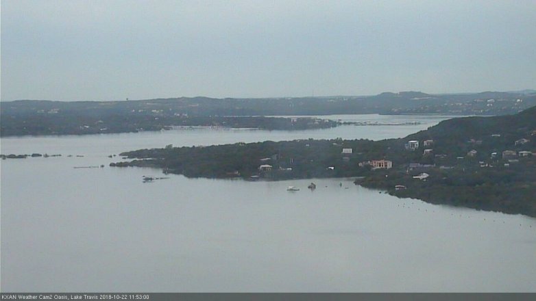 Lake Travis webcam, October 22, 2018 10:55 AM CT