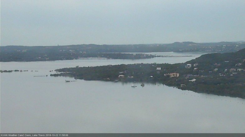 Lake Travis webcam, October 22, 2018 11:00 AM CT