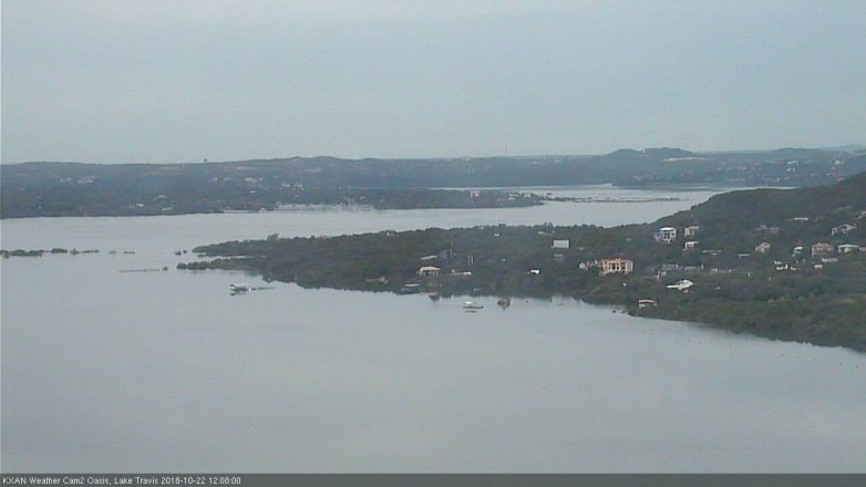 Lake Travis webcam, October 22, 2018 11:10 AM CT