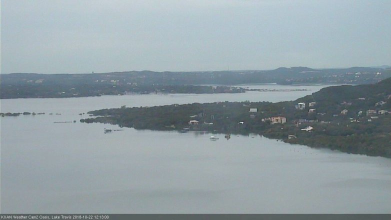 Lake Travis webcam, October 22, 2018 11:15 AM CT