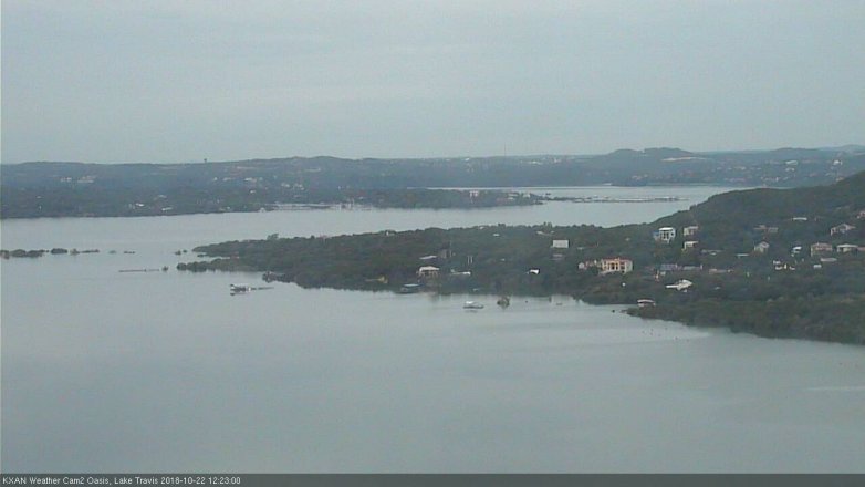 Lake Travis webcam, October 22, 2018 11:25 AM CT