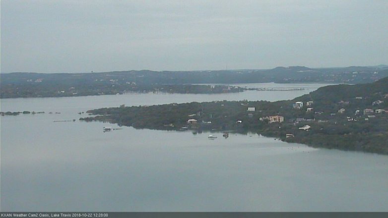 Lake Travis webcam, October 22, 2018 11:30 AM CT
