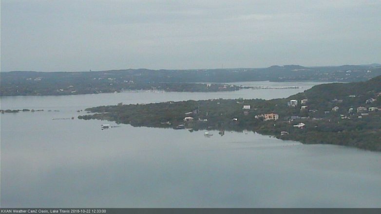 Lake Travis webcam, October 22, 2018 11:35 AM CT