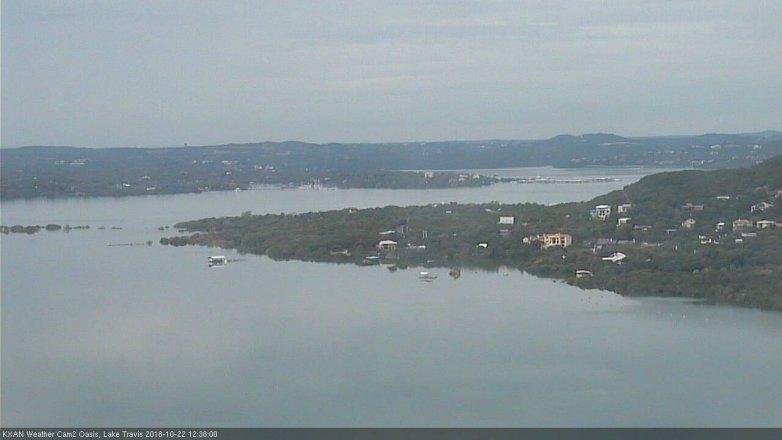 Lake Travis webcam, October 22, 2018 11:40 AM CT