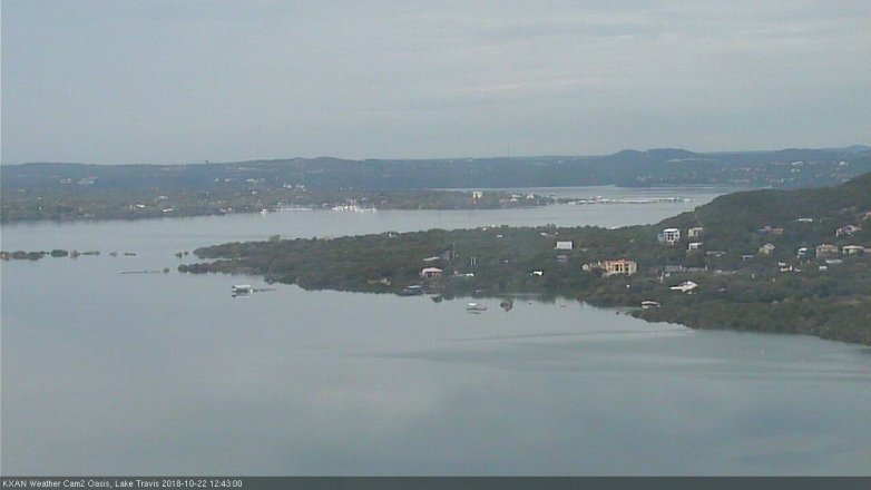 Lake Travis webcam, October 22, 2018 11:45 AM CT