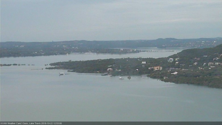 Lake Travis webcam, October 22, 2018 11:55 AM CT