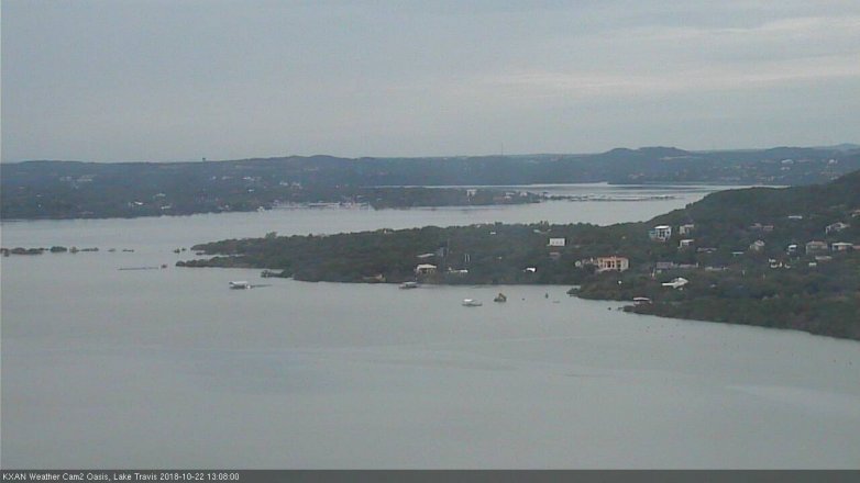 Lake Travis webcam, October 22, 2018 12:10 PM CT