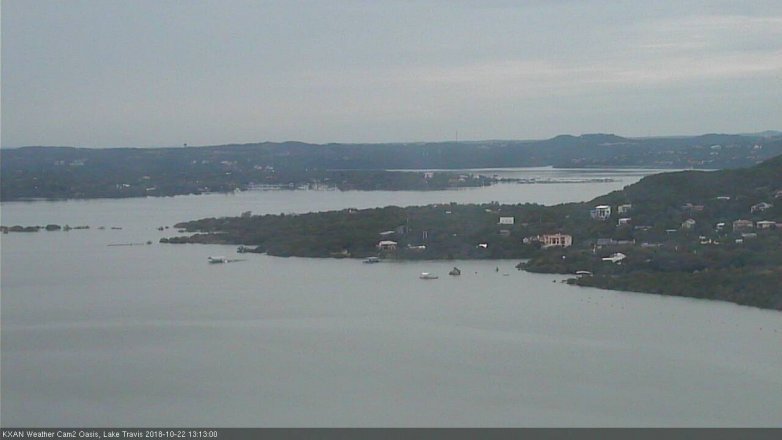 Lake Travis webcam, October 22, 2018 12:15 PM CT