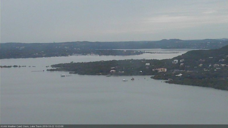 Lake Travis webcam, October 22, 2018 12:25 PM CT
