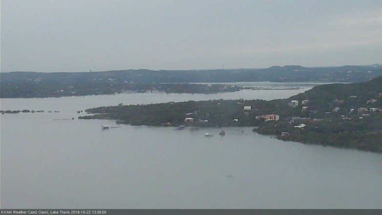 Lake Travis webcam, October 22, 2018 12:40 PM CT