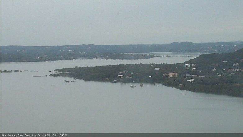 Lake Travis webcam, October 22, 2018 12:50 PM CT