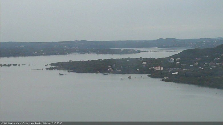Lake Travis webcam, October 22, 2018 1:00 PM CT