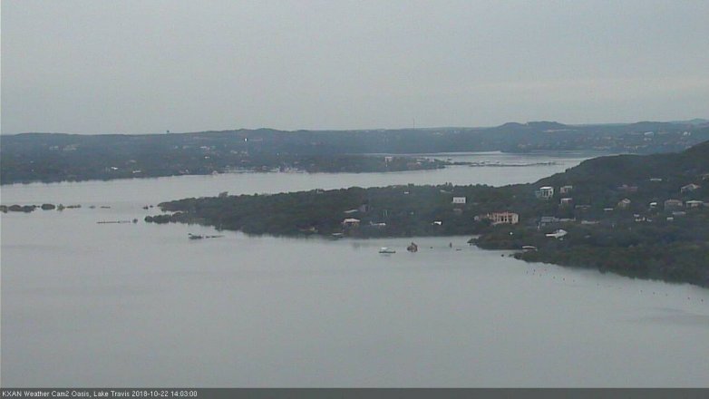 Lake Travis webcam, October 22, 2018 1:05 PM CT