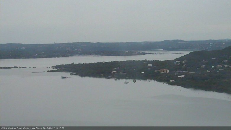 Lake Travis webcam, October 22, 2018 1:15 PM CT