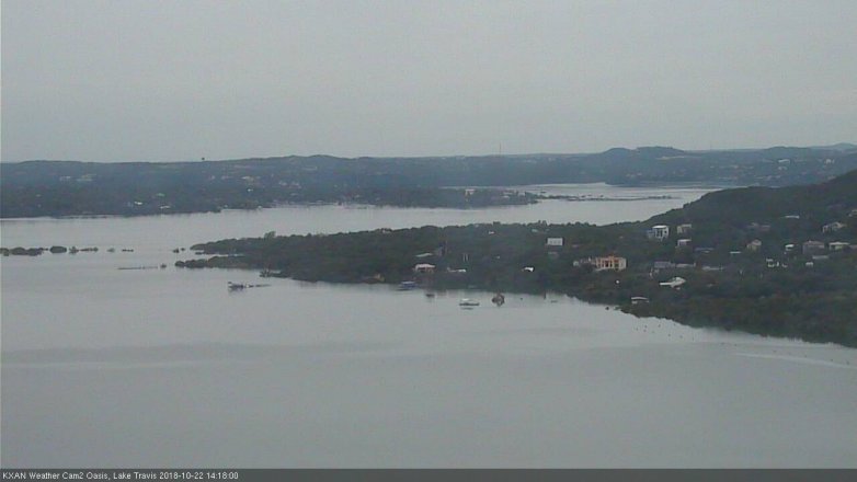 Lake Travis webcam, October 22, 2018 1:20 PM CT